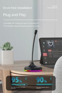 Microphone USB Omni Directionnel Flexible avec Hub 3 Ports USB, RGB, Anti- Bruit, Plug & Play thumbnail 3