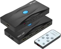 Switch (Commutateur) HDMI 5 Entrées vers 1 Sortie 4K 60 Hz avec télécommande IR MT-HD0501