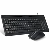 Pack Clavier (AZERTY Français) + Souris Optique Filaire CLS-197U Advance 