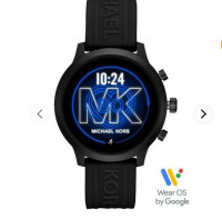 smart-watchs-michael-kors-access-mkgo-smartwatch-43mm-aluminium-noir-avec-bande-noire-oran-algerie