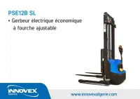 Gerbeur électrique économique à fourche ajustable