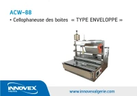 Machine cellophaneuse des boites 