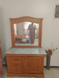 meuble coiffeuse bois hêtre