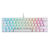 MARS GAMING MKMINIW WHITE RGB MECHANICAL 60%