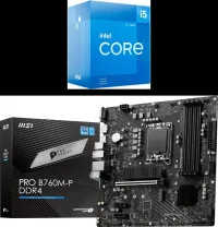 BUNDLE CARTE MERE MSI B760M-P DDR4 + CPU i5-12400F