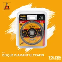 DISQUE DIAMANT COUPE PORCELAINE ET FAIEANCE ULTRA FIN 115MM TOLSEN