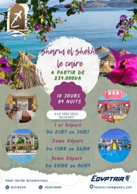 ÉTÉ A ÉGYPTE LE CAIRE & SHARM EL SHEIKH 2023