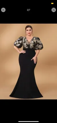 Robe de soirée noire ultra chic 