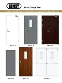 PORTE COUPE FEU, Issue de secour, porte gaine technique ابواب مضادةللاحتراق