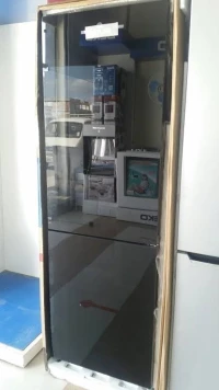 Promotion réfrigérateur combiné raylan noir glace avec distributeur d'eau 