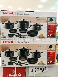 TEFAL  Batterie de cuisine set de 13 pièces Poêle/casserole/cuillère B459SD85