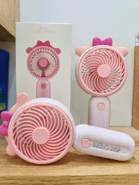 MINI FAN VENTILATEUR RECHARGEABLE PORTABLE ET POUR BUREAU + SUPPORT SMARTPHONE