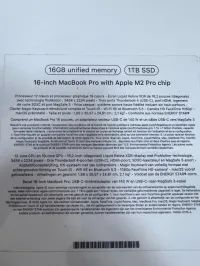 MACBOOK PRO M2 16 pouce azerty