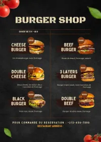 Boostez l'image de votre restaurant ou snack avec des menus professionnels et personnalisés