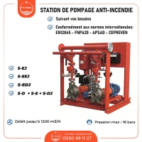 Station Anti-incendie sur SKID - (Station de pompage incendie)