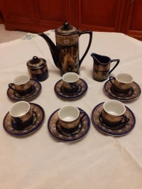 Service à café chinois en porcelaine  complet d importation