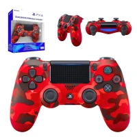 SONY DualShock Manette PS4 Sans Fil, Batterie Rechargeable (High Copy) Rouge Camouflage