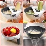 Coupe-Légumes, Trancheuse Multifonctionnel 9 En 1 Rotatif