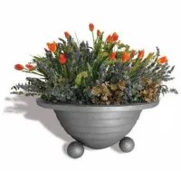 Pots de fleurs Jardiniere en fonte 90cm x 45cm couleur gris souris