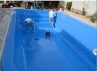 Peinture piscine bleu
