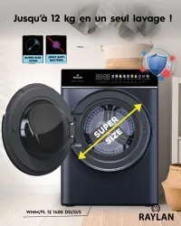 Machine à laver avec séchage RAYLAN 12/8 kg 