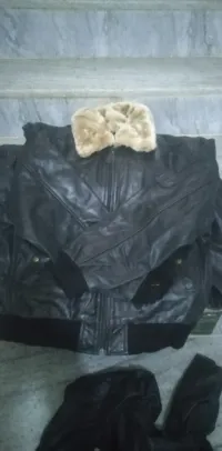 Veste en cuire