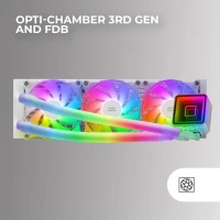 MARS GAMING ML-ULTRA 360 Refroidissement Liquide CPU TDP 650W 3 Ventilateurs Silencieux FDB ARGB