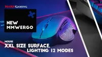 MARS GAMING MM-WERGO - SOURIS SANS FIL ERGONOMIQUE - BLUETOOTH - RVB - 3200 DPI - NOIR 