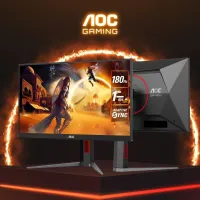 ÉCRAN AOC 27G4 - 27 INCH - 1080P - IPS - 180HZ - 1MS - GTG - HDR10 FAST - ADAPTIVE SYNC - NOIR 