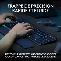 LOGITECH MX KEYS S - CLAVIER SANS FIL - RÉTRO-ÉCLAIRAGE - LOGITECH FLOW - WINDOWS ET MACOS - QWERTY