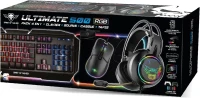 SPIRIT OF GAMER - ULTIMATE 500 - Pack  4 En 1 Clavier -Souris - Casque Gaming - Tapis RGB