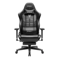 KIROGI SIÉGE GAMING 2076 XL - ACCOUDOIR 5D -  REPOSE-PIEDS - ROTATION À 360 - ERGONOMIQUE - NOIR 