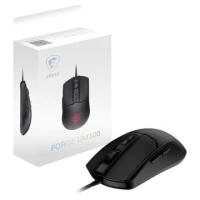 MSI FORGE GM100 - SOURIS GAMING FILAIRE - 6 BOUTONS - 3200 DPI - LED ROUGE - ERGONOMIQUE - NOIR