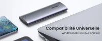 UGREEN M2 SSD boîtier NVME M.2 SATA Enclosure NGFF  USB TYPE C  3.1 - 5Gbps