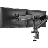 SUPPORT ECRAN TWISTED MINDS - TM-26-C012U - DUAL MONITOR - USB 3.0 - MÉCANISME À RESSORT - NOIR 