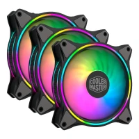 COOLER MASTER MASTERFAN MF120 HALO RGB  3 IN 1 - VENTILATEURS DE BOÎTIER 120 mm ARGB - 62 CFM -BLACK