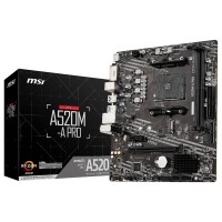 لوحات-أم-msi-a520m-a-pro-carte-mere-micro-atx-socket-am4-amd-a520-ddr4-m2-nvme-usb-30-pcie-black-حسين-داي-الجزائر