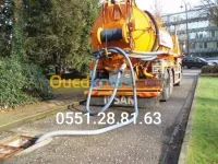 Travaux curage condute vidange fosse 