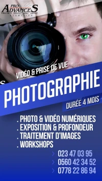 Formation: Photographie / Vidéo Professionnels