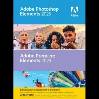 Adobe Photoshop Elements + Premiere Elements 2023 - Multilingue | Édition étudiant et enseignant