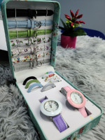 original-pour-femmes-coffret-montre-fille-avec-bracelets-et-anneaux-علبة-ساعة-مع-أساور-وخواتم-قابلة-للتبديل-bab-ezzouar-alger-algerie