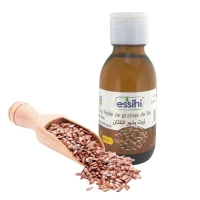 Huile de Grain de Lin Pressée à Froid Pure et 100% naturel Sans Additifs 100ml