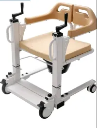 Chaise roulante transfert malade garde robe manuel