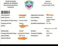 VISA QATAR 01 MOIS /VISA 2ANS HOMME ET FEMME 