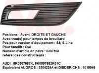 accessoires-exterieur-grilles-de-pare-choc-avant-droit-et-gauche-audi-a4-8k-rouiba-alger-algerie