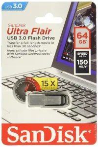 FLASH DISK SANDISK 64GB ULTRA FLAIR USB 3.0