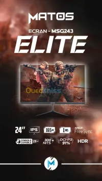 MONITEUR MATOS MSG243 ELITE 24 FHD 165HZ IPS