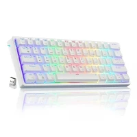 CLAVIER MAGMA MECANIQUE F61W WHITE 60% WIRELESS RGB