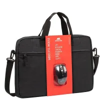 CARTABLE RIVACASE 8038 BLACK 15.6" AVEC SOURIS SANS FIL