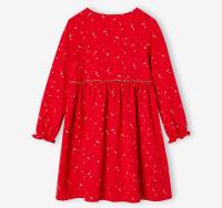 Vertbaudet Robe de Fête Fille Motifs Étoiles Irisés  Rouge thumbnail 4